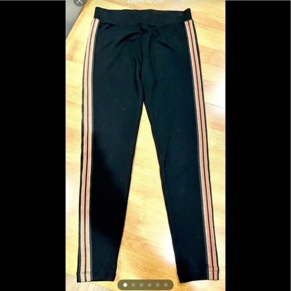EUC-Seafolly Black Joggers w/ Leg Stripes